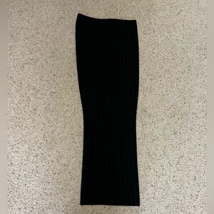 Black with white pin strip pants